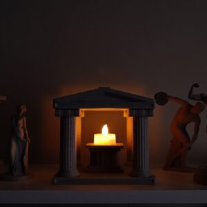 Minyatür Mekan Serisi - Pilli Işıklı Antik Tapınak