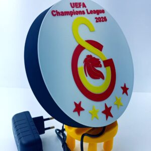 Galatasaray UEFA Champions League 2026 Işıklı Duvar Dekoru